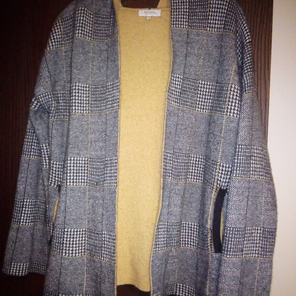 Bartolini Hooded Sweater Italy Wool Cashmere Size S Comfy Cozy